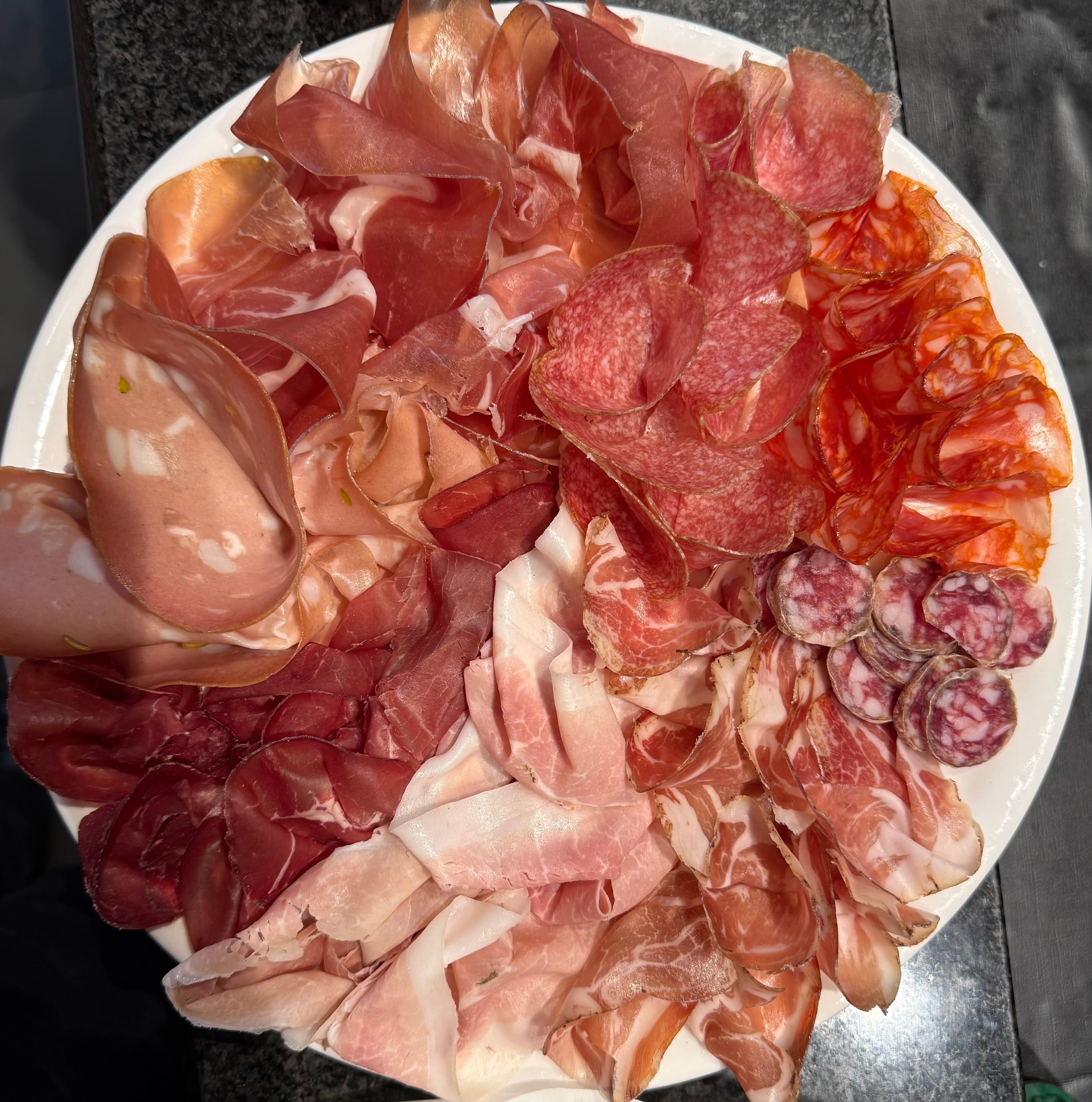 Große Fleisch- & Schinkenplatte ‚Salumeria